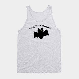 Happy Halloween Shadow Bat Tank Top